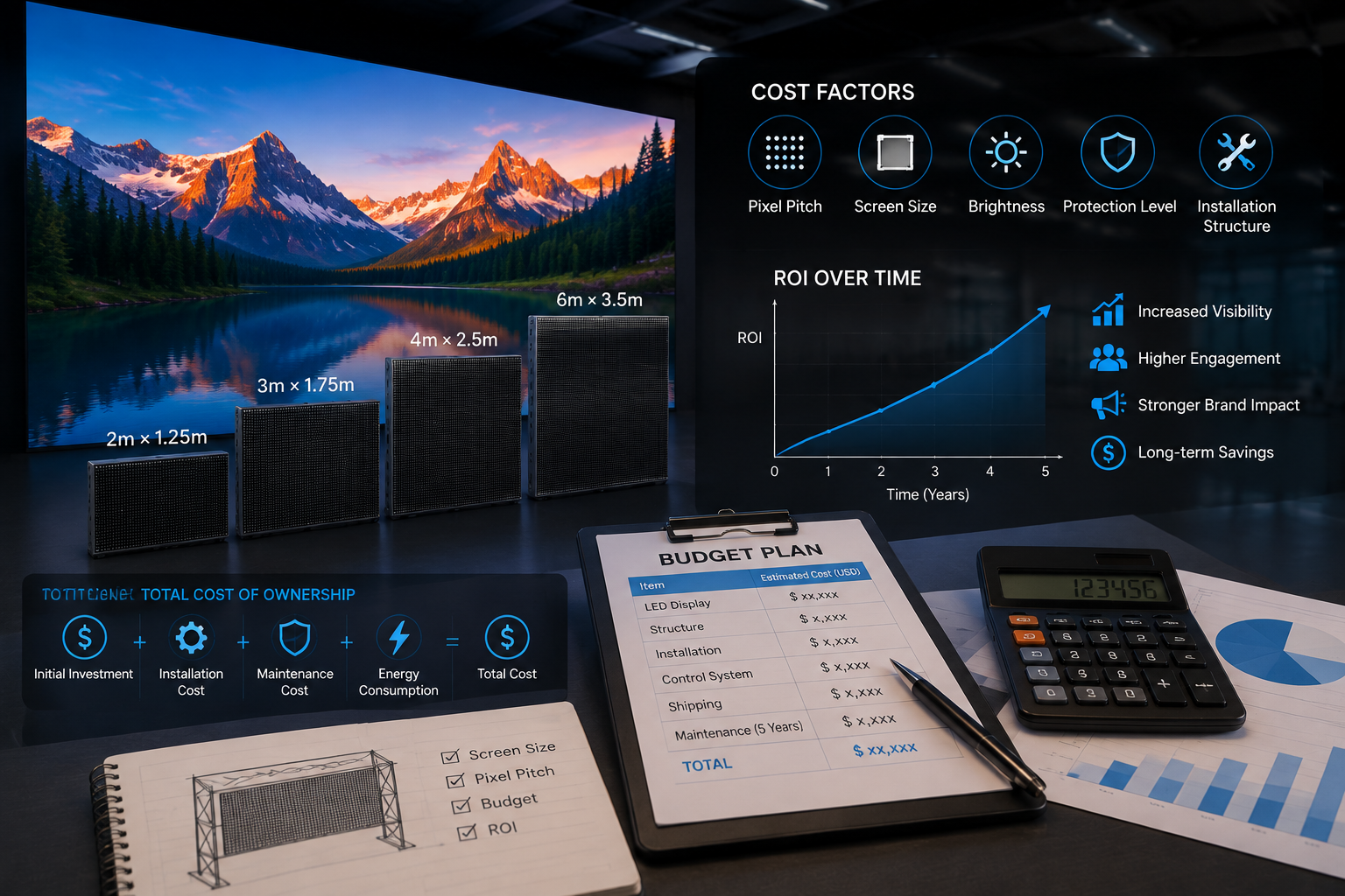   LED Display Pricing Guide: Understanding Costs, ROI, and Budget Planning