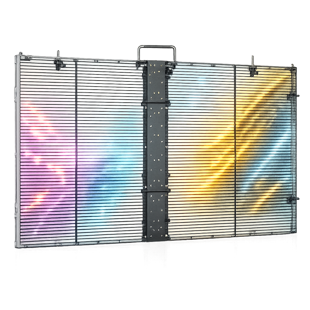 P3.91-7.8 Transparent LED Display Screen | High Brightness & High Transparency LED Video Wall