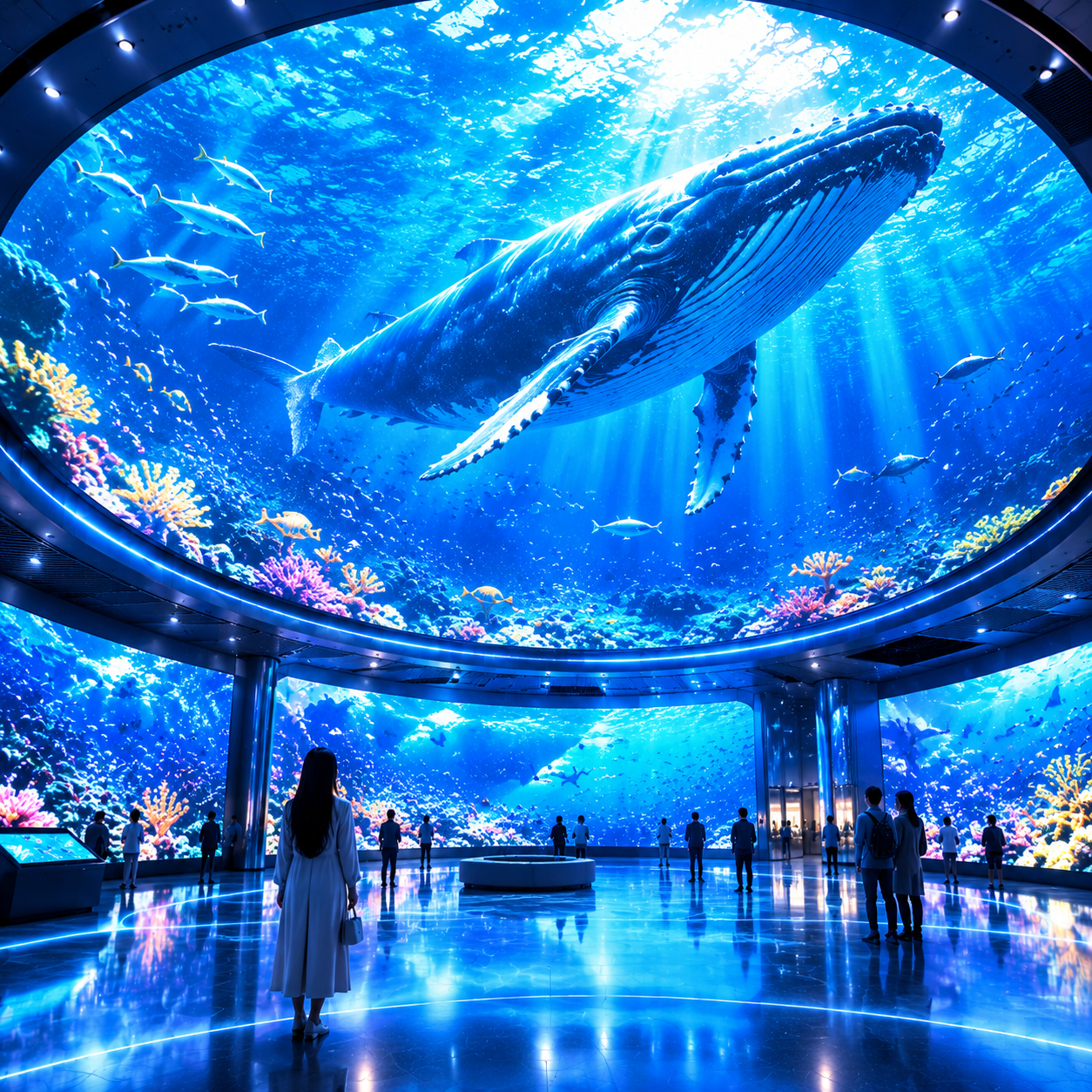 Customized LED screen with special shape, curved and immersive 360 LED display