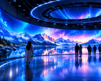 Customized LED screen with special shape, curved and immersive 360 LED display view 1